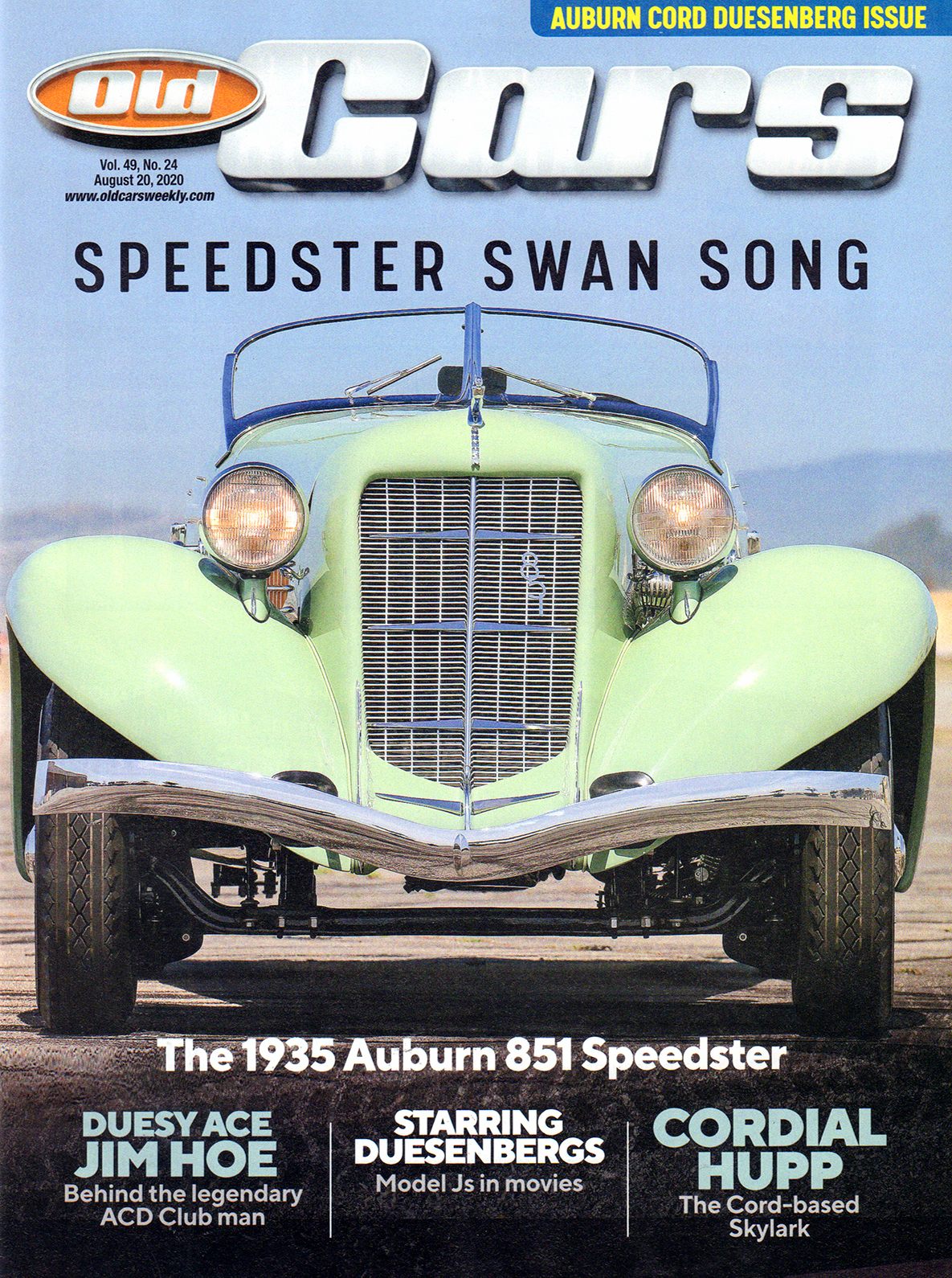 Old-Cars August 20, 2020 Issue Cover