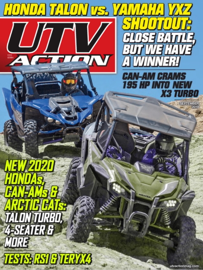 UTV Action September 01, 2019 Issue Cover