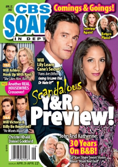 CBS Soaps In Depth April 14, 2017 Issue Cover