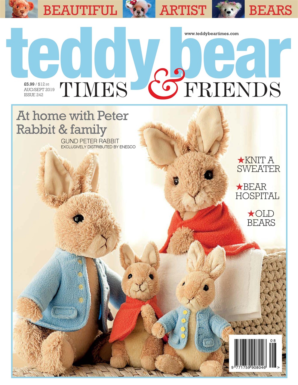 Teddy-Bear-Times-and-Friends August 01, 2019 Issue Cover