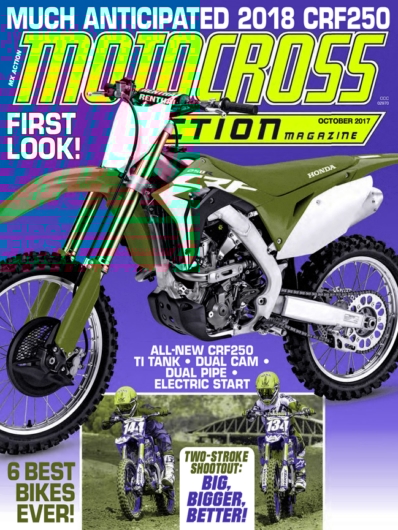 Motocross Action October 01, 2017 Issue Cover
