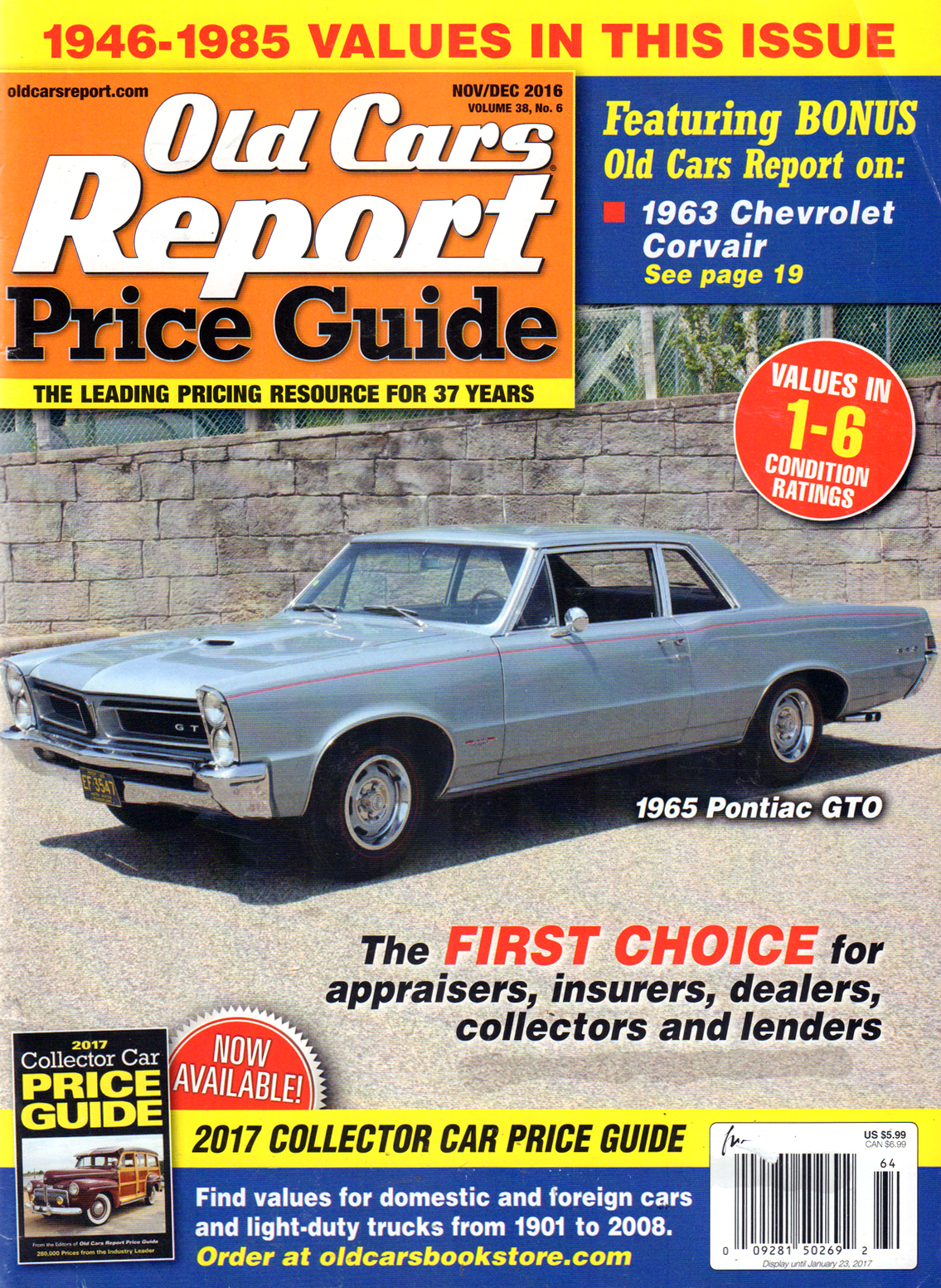 Old-Cars-Report-Price-Guide November 01, 2016 Issue Cover