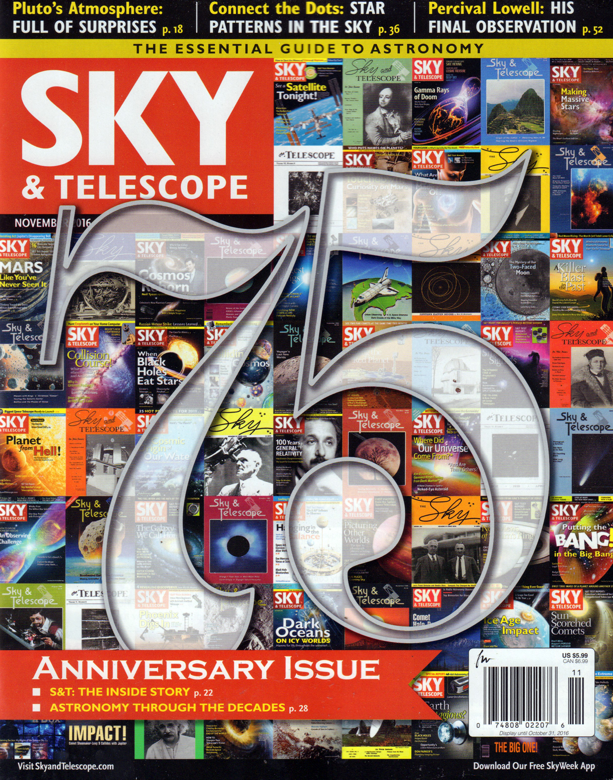 Sky-and-Telescope November 01, 2016 Issue Cover
