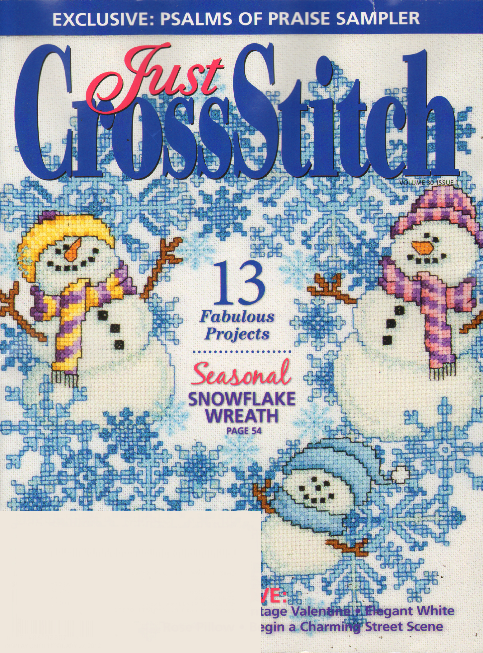 Just-CrossStitch January 01, 2012 Issue Cover