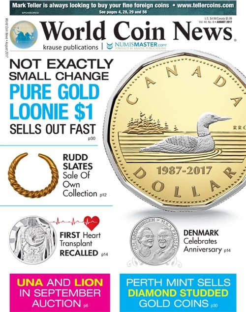 World-Coin-News August 01, 2017 Issue Cover