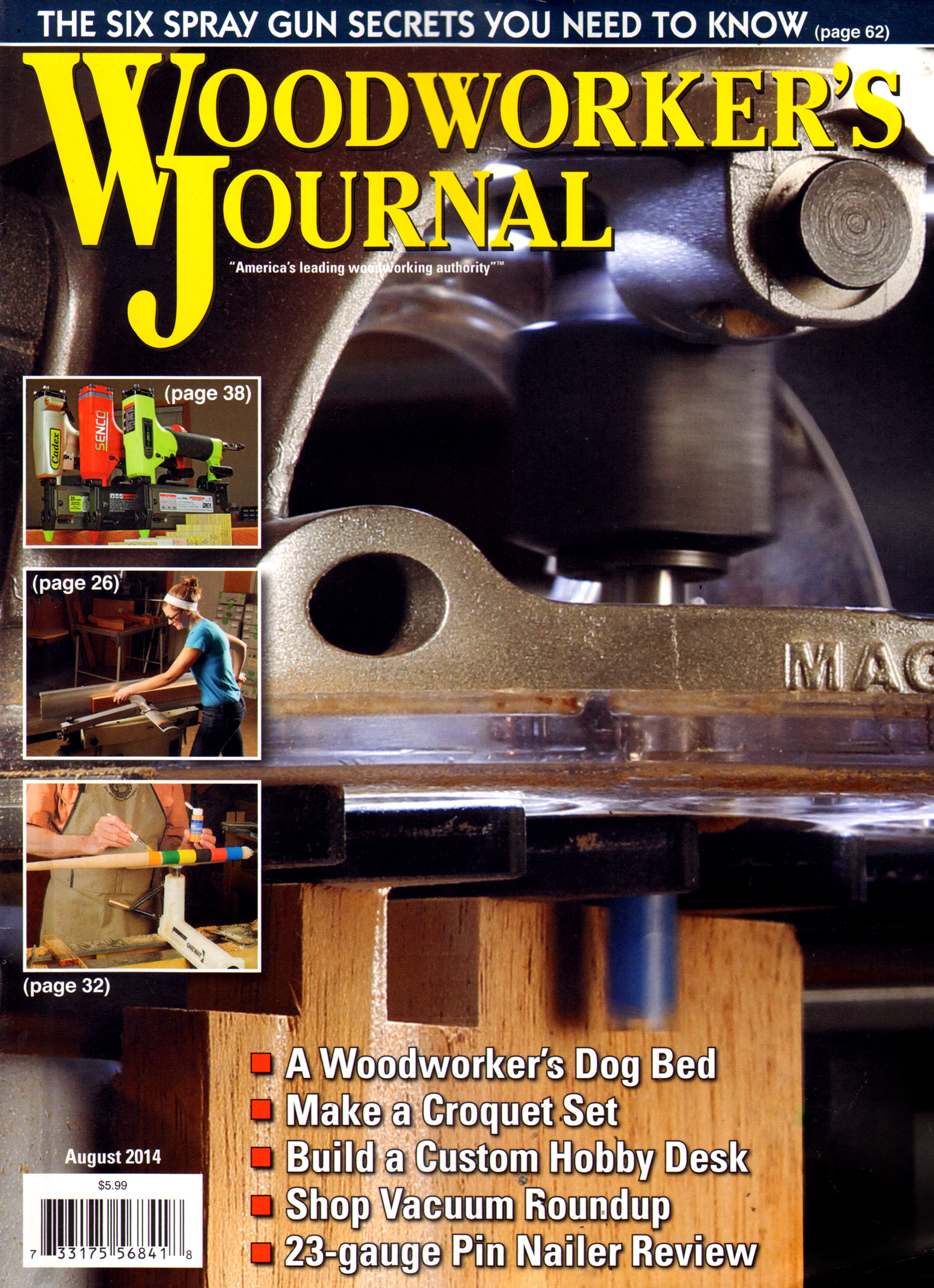 Woodworkers-Journal August 01, 2014 Issue Cover