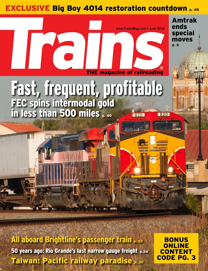 Trains June 01, 2018 Issue Cover