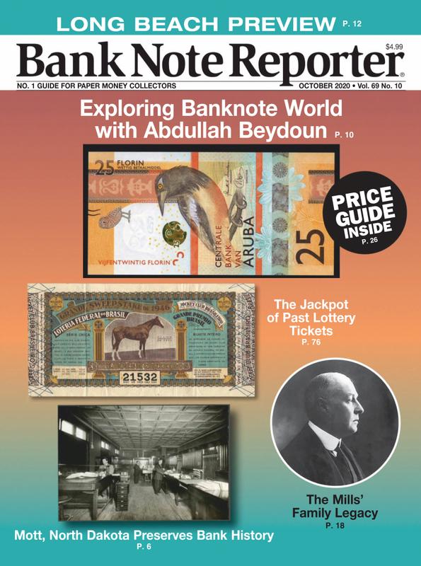 Bank-Note-Reporter October 01, 2020 Issue Cover
