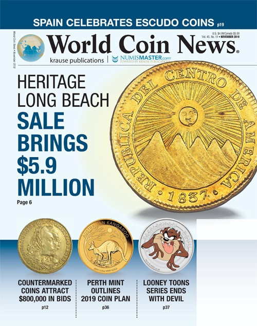 World-Coin-News November 01, 2018 Issue Cover