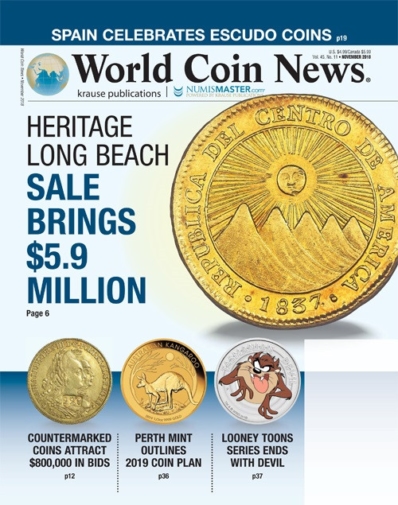 World Coin News November 01, 2018 Issue Cover