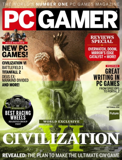 PC Gamer (US Edition) September 01, 2016 Issue Cover