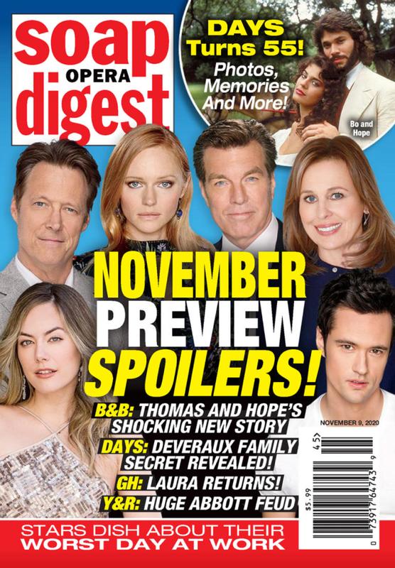 Soap-Opera-Digest November 09, 2020 Issue Cover