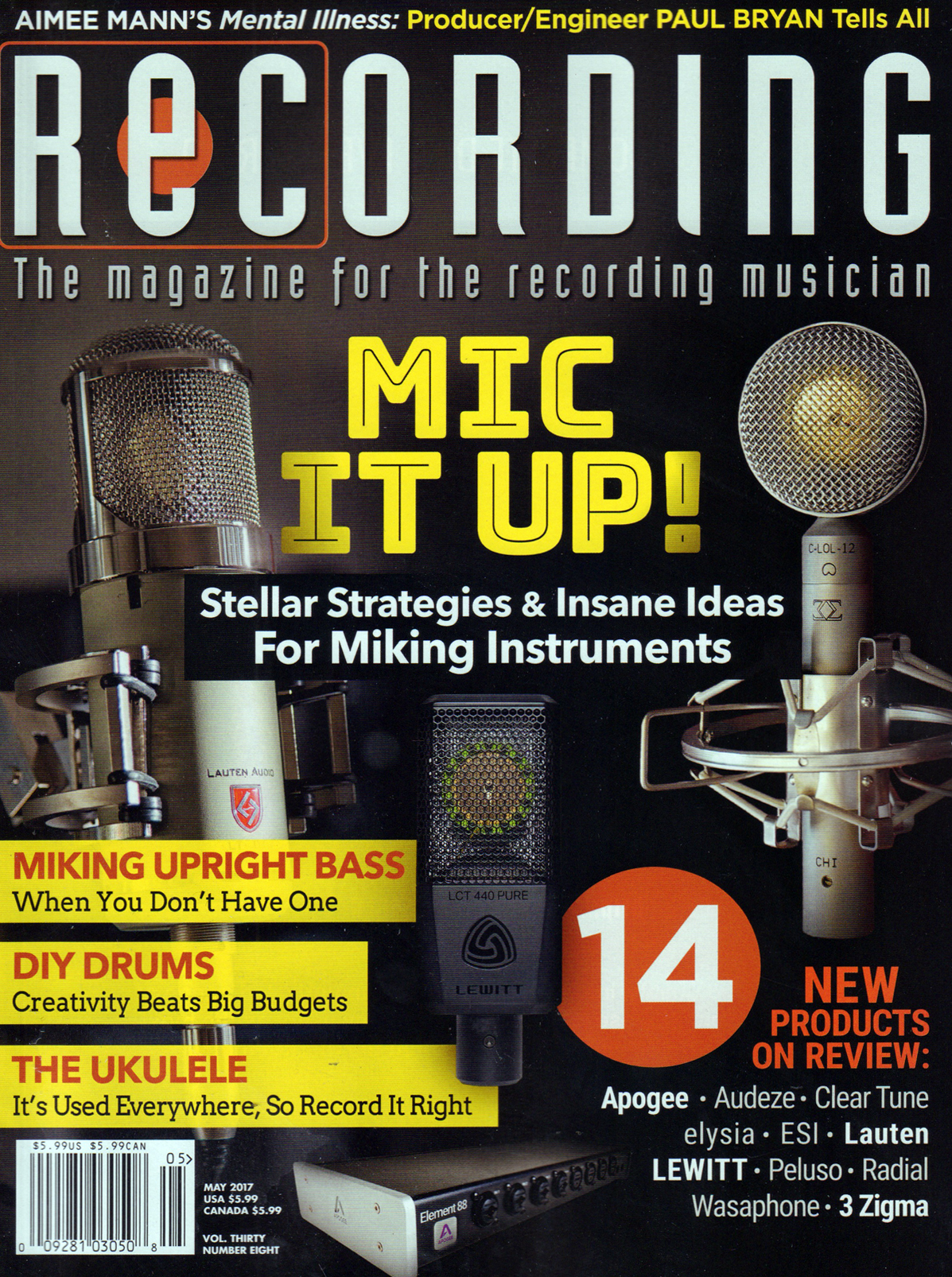 Recording-Magazine May 01, 2017 Issue Cover
