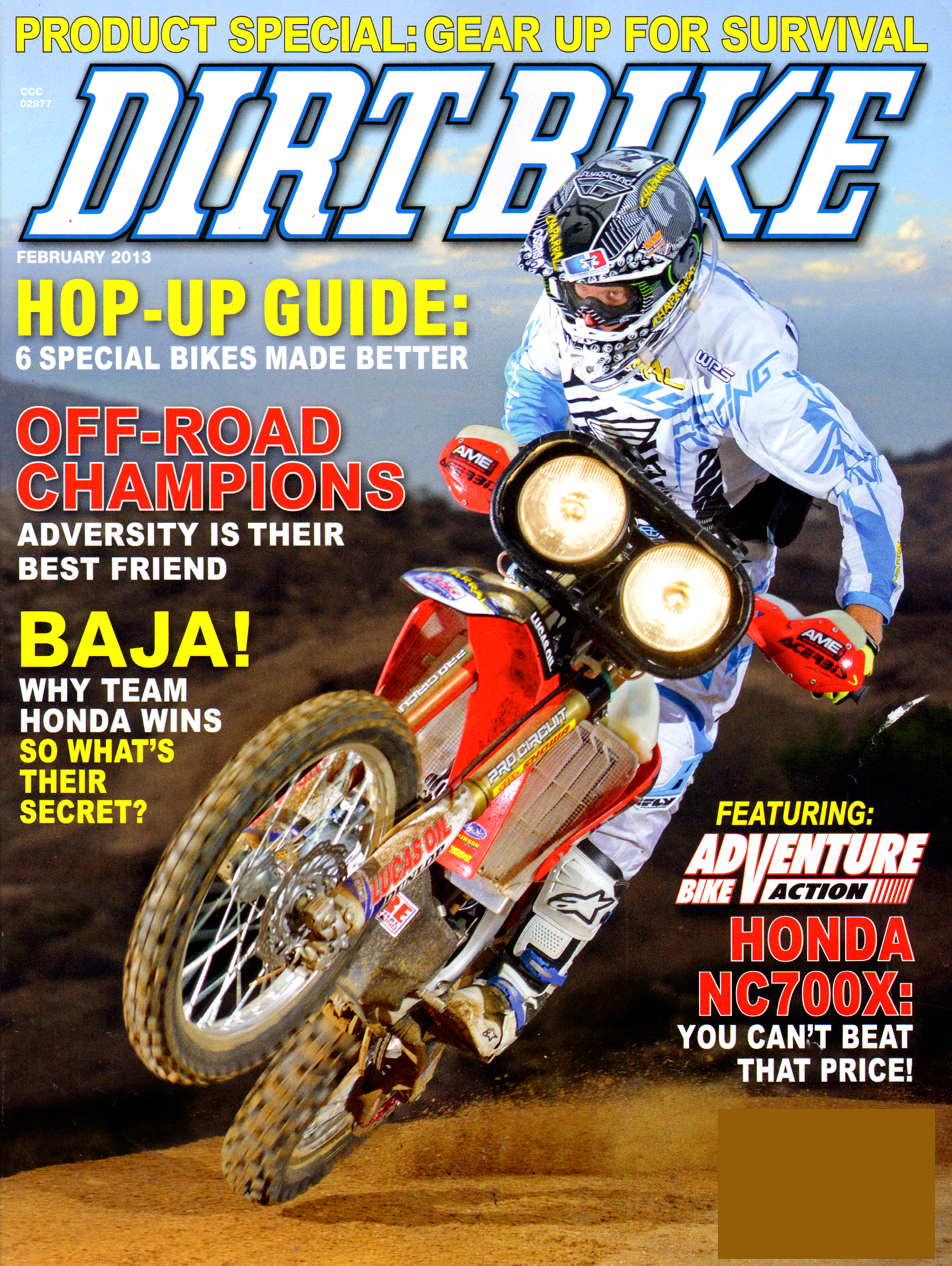 Dirt-Bike February 01, 2013 Issue Cover
