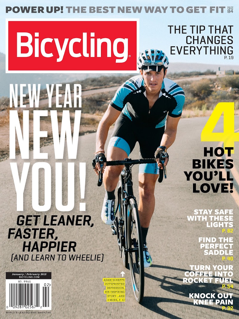 Bicycling January 01, 2015 Issue Cover