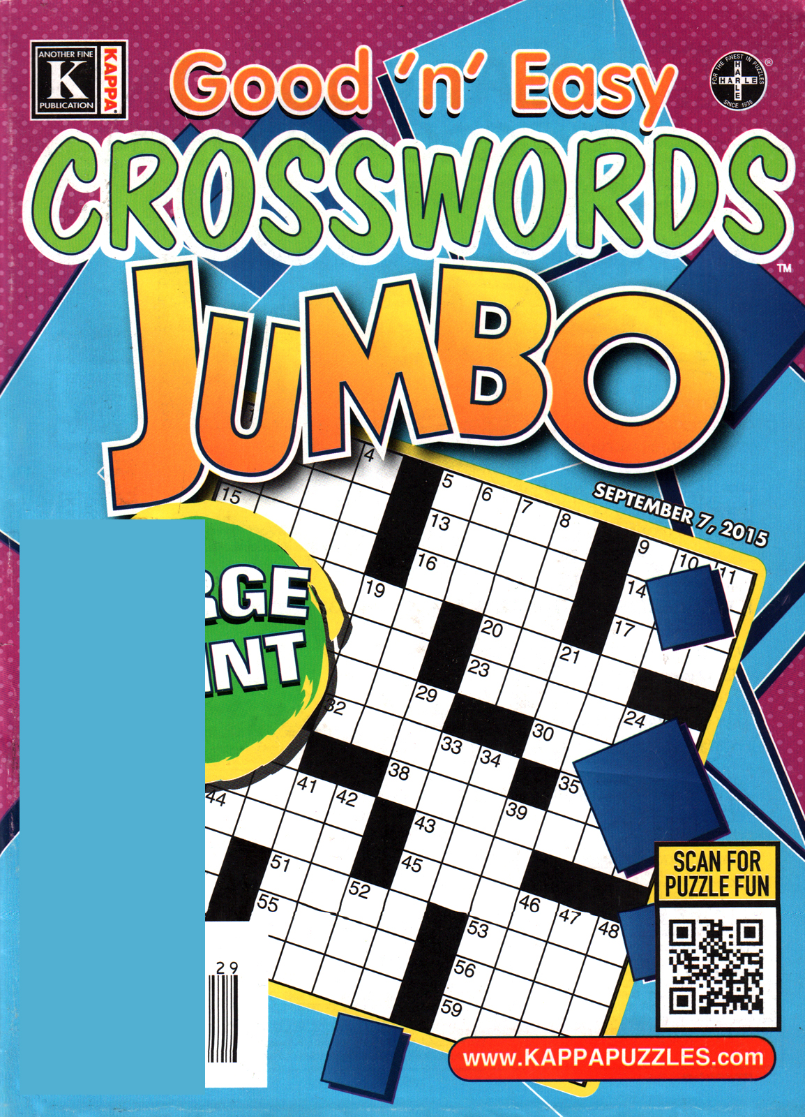 Good-N-Easy-Crosswords-Jumbo September 07, 2015 Issue Cover