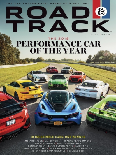 Road & Track December 01, 2017 Issue Cover