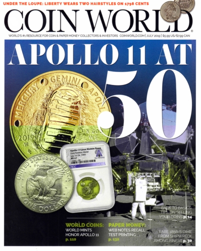 Coin World Monthly July 01, 2019 Issue Cover