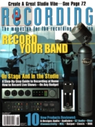 Recording-Magazine August 01, 2015 Issue Cover