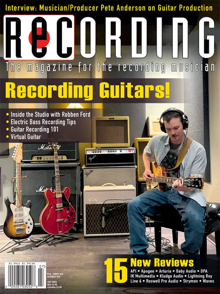 Recording-Magazine July 01, 2023 Issue Cover
