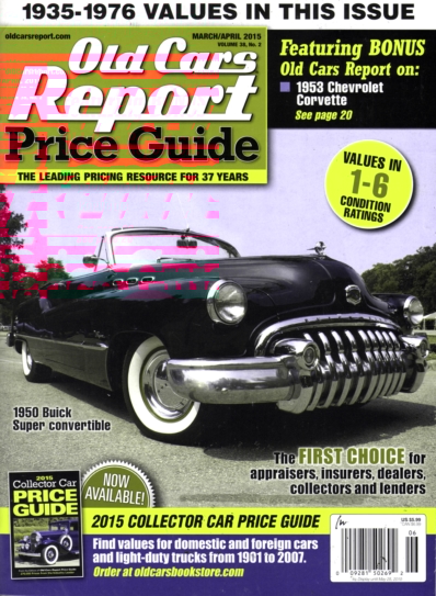 Old Cars Report Price Guide March 01, 2015 Issue Cover