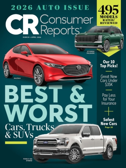 Consumer Reports March 01, 2026 Issue Cover