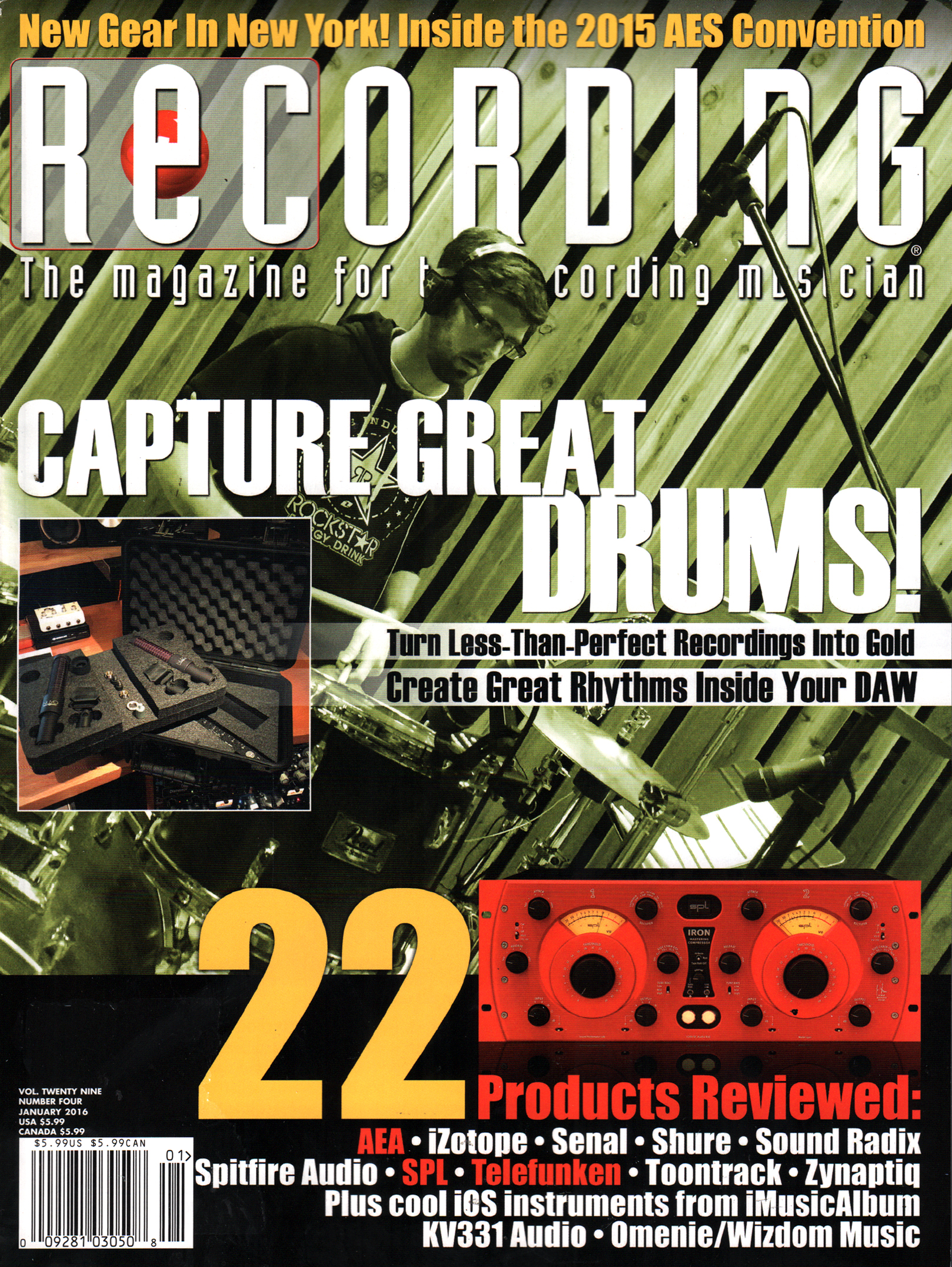 Recording-Magazine January 01, 2016 Issue Cover