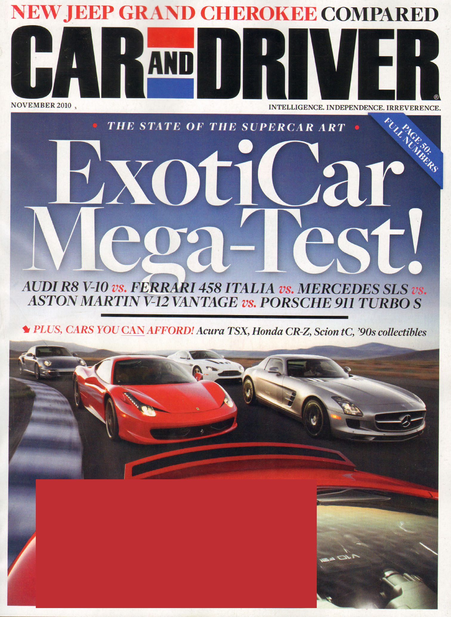 Car-And-Driver November 01, 2010 Issue Cover