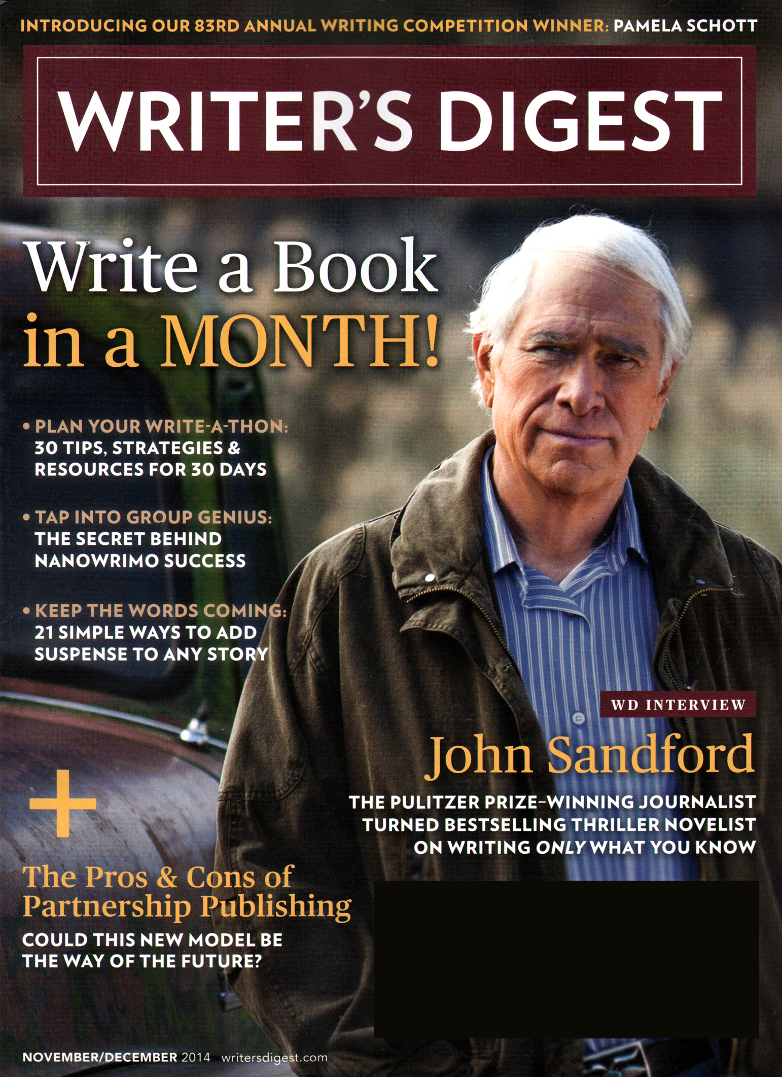 Writers-Digest November 01, 2014 Issue Cover
