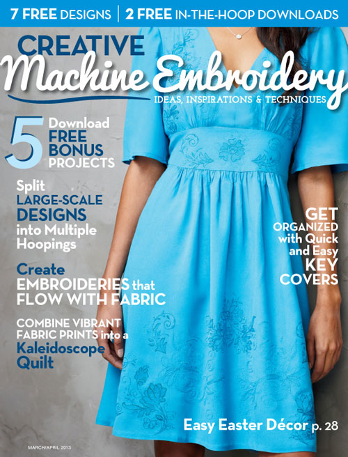Creative-Machine-Embroidery March 01, 2013 Issue Cover