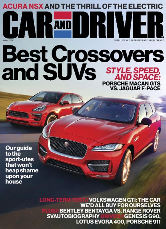 Car-And-Driver November 01, 2016 Issue Cover