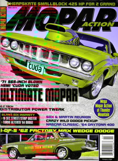 Mopar Action February 01, 2014 Issue Cover