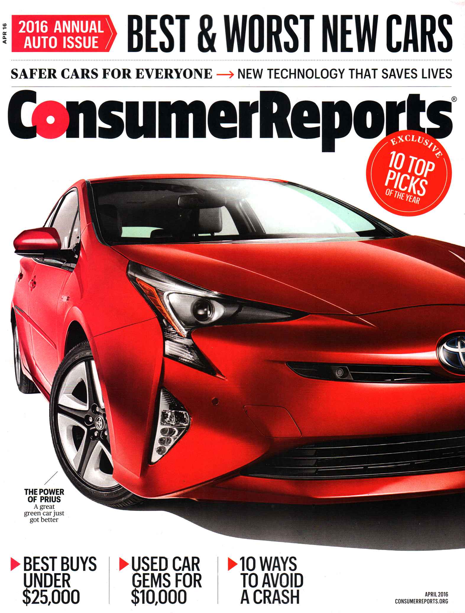 Consumer-Reports April 01, 2016 Issue Cover