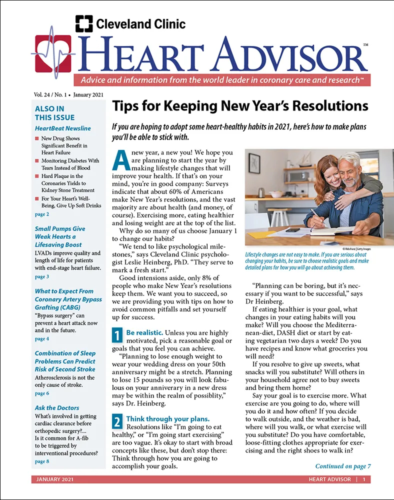 Heart-Advisor January 01, 2021 Issue Cover