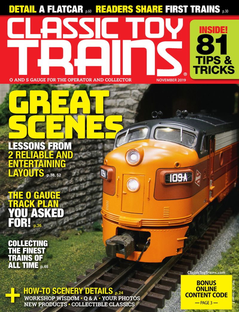 Classic-Toy-Trains November 01, 2019 Issue Cover