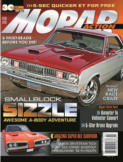 Mopar Action February 01, 2018 Issue Cover