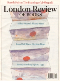 London-Review-Of-Books September 01, 2009 Issue Cover
