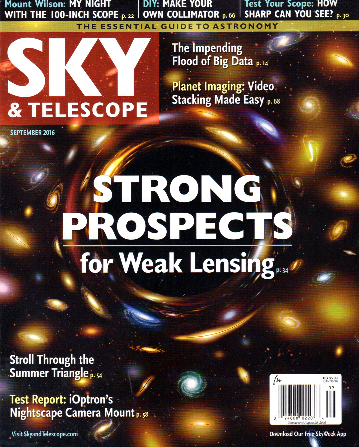 Sky-and-Telescope September 01, 2016 Issue Cover