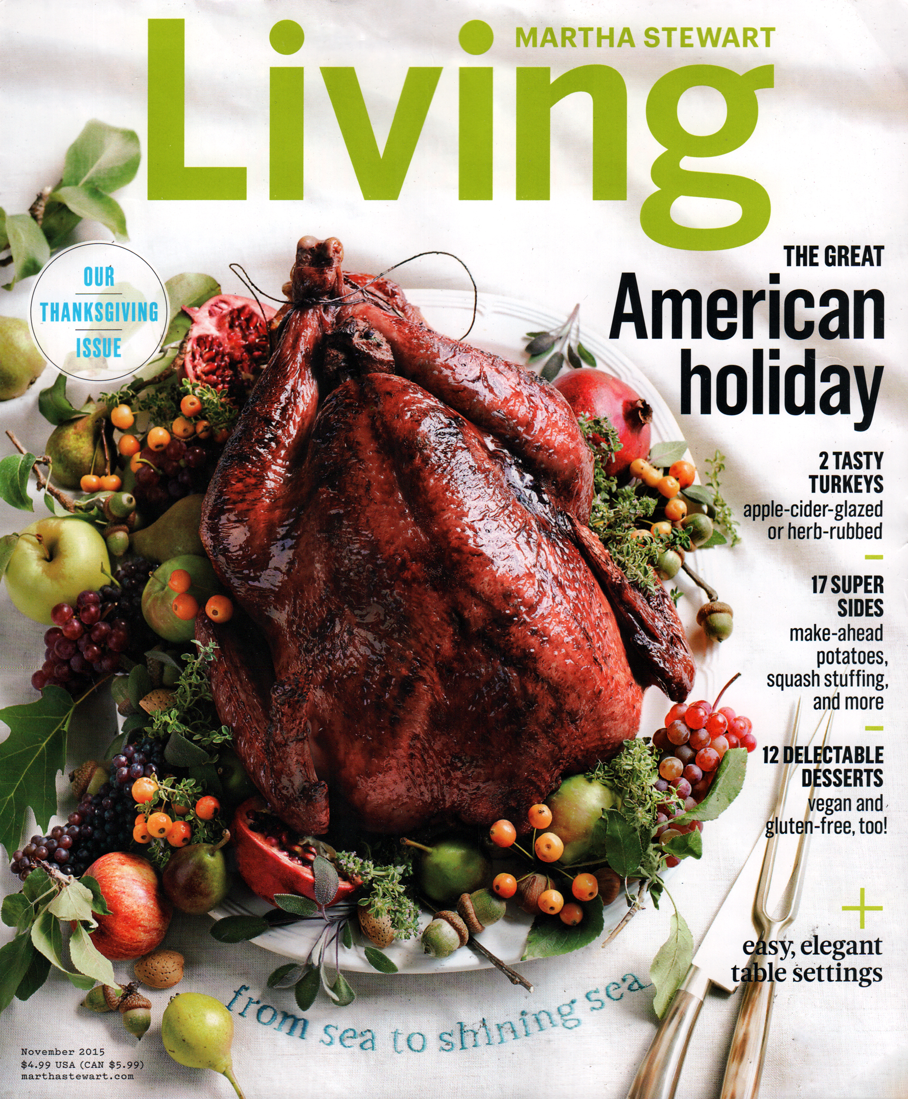 Martha-Stewart-Living November 01, 2015 Issue Cover