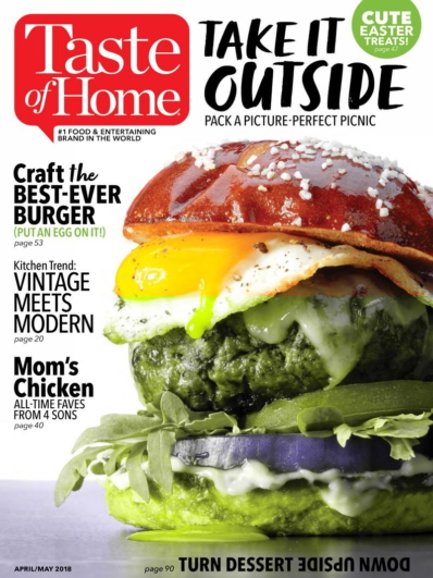 Taste of Home April 01, 2018 Issue Cover