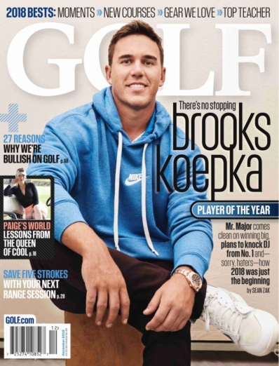 Golf Magazine December 01, 2018 Issue Cover