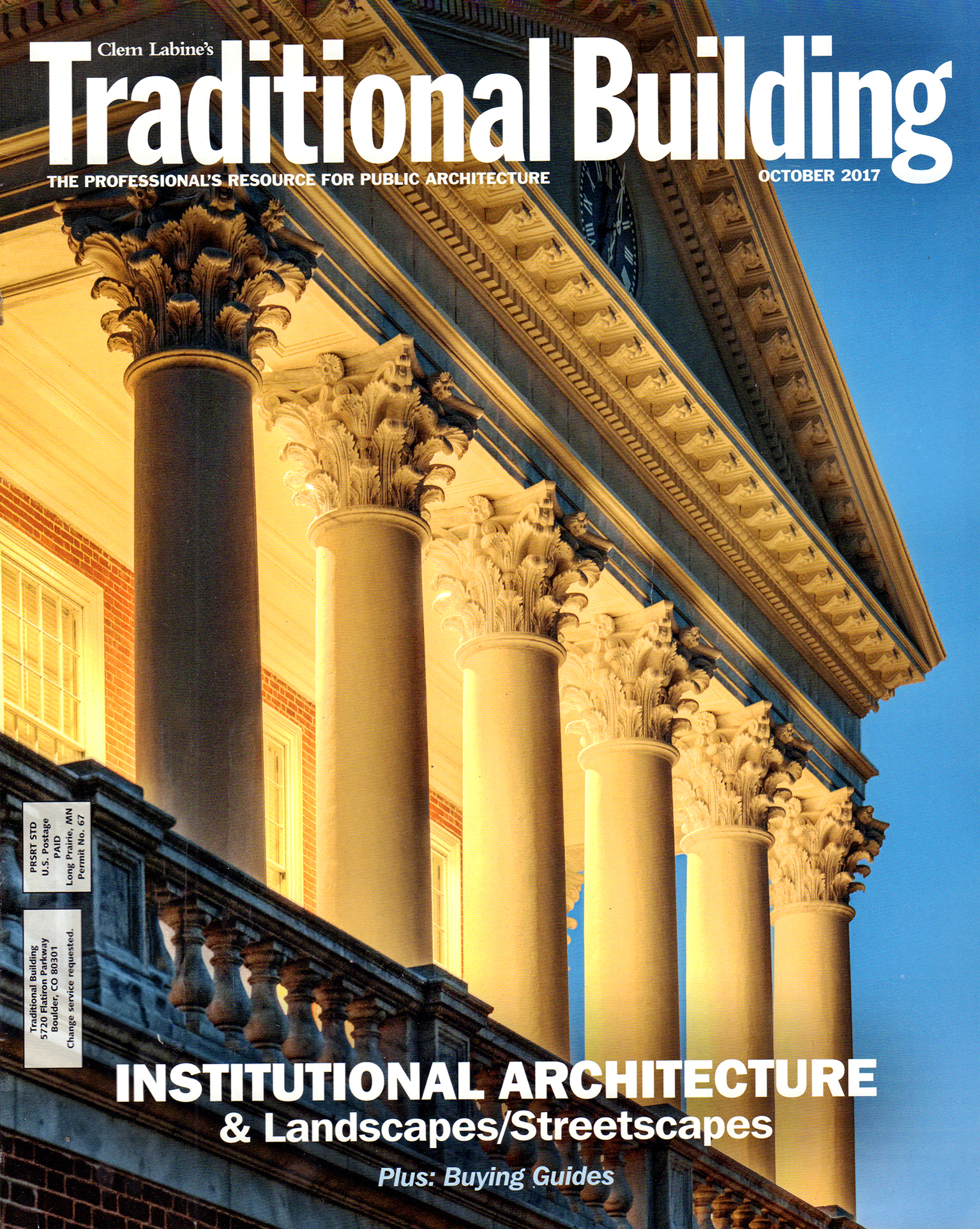 Traditional-Building October 01, 2017 Issue Cover