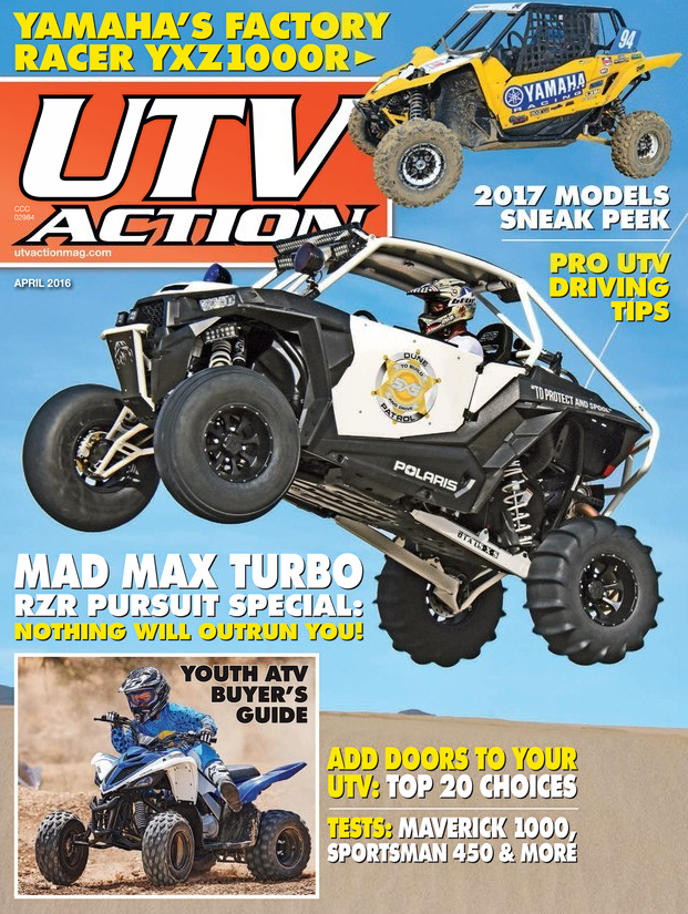 UTV-Action April 01, 2016 Issue Cover