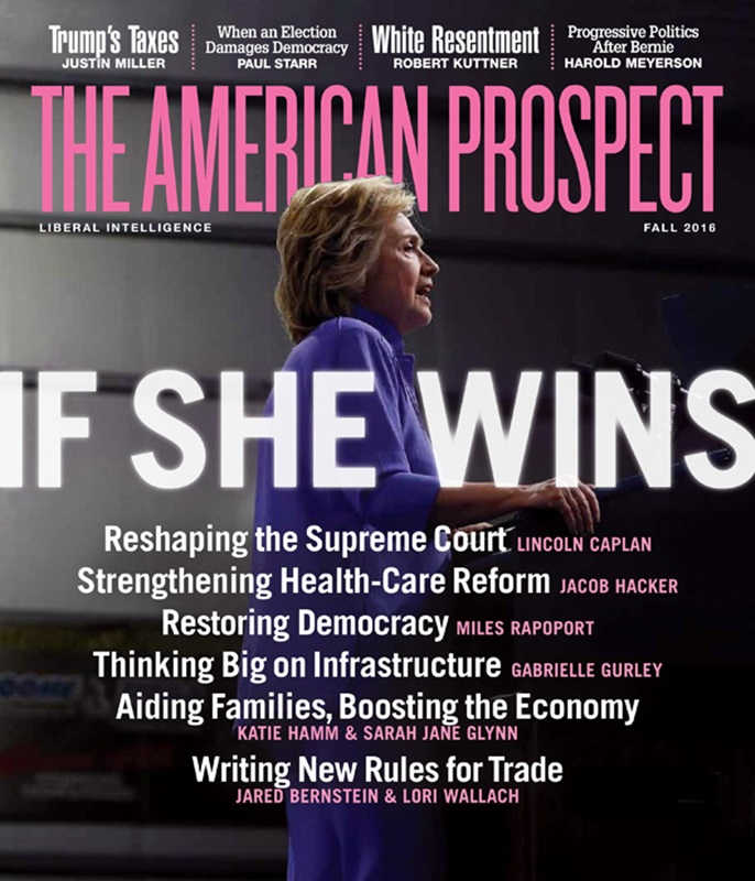 The-American-Prospect September 01, 2016 Issue Cover