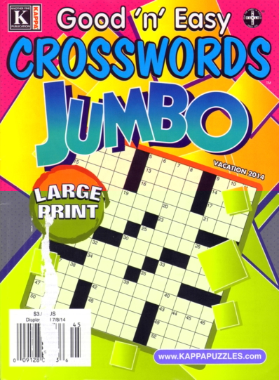 Good N Easy Crosswords Jumbo July 01, 2014 Issue Cover