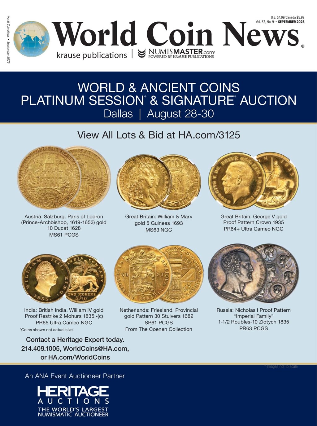 World-Coin-News September 01, 2025 Issue Cover