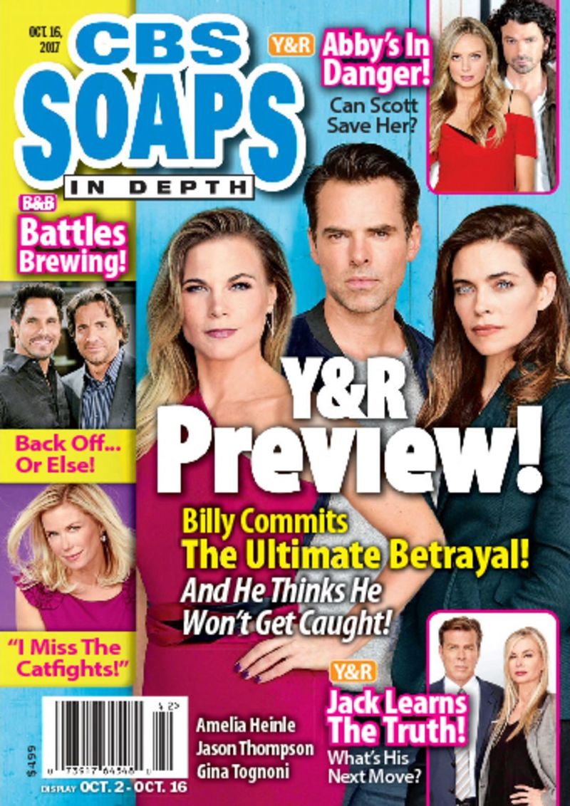 CBS-Soaps-In-Depth October 16, 2017 Issue Cover