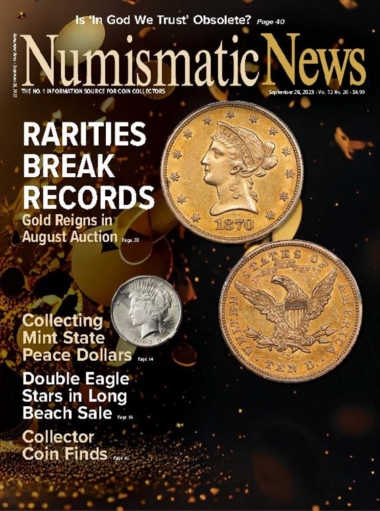 Numismatic News September 26, 2023 Issue Cover