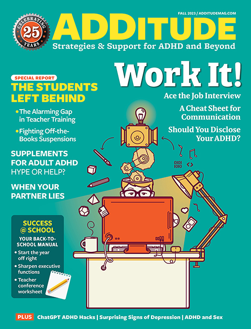 ADDitude September 01, 2023 Issue Cover