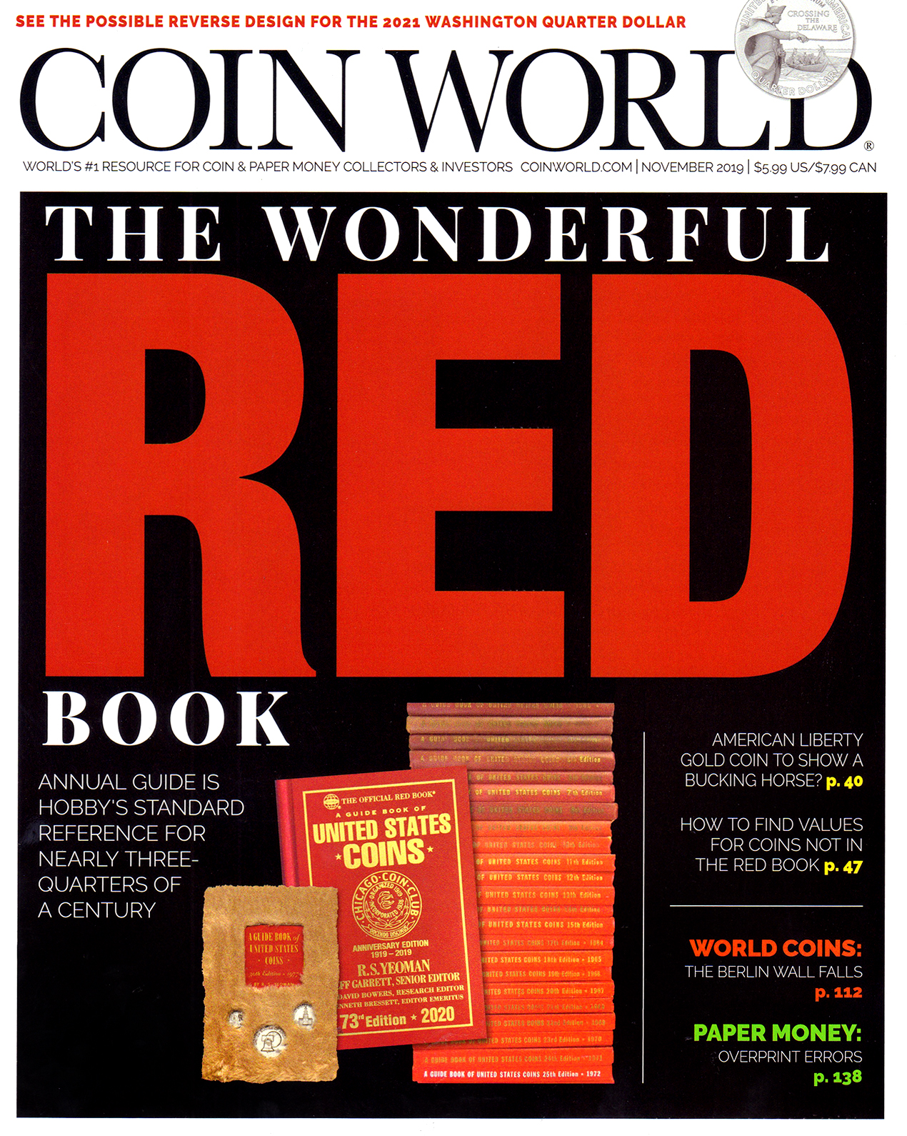 Coin-World-Weekly November 01, 2019 Issue Cover